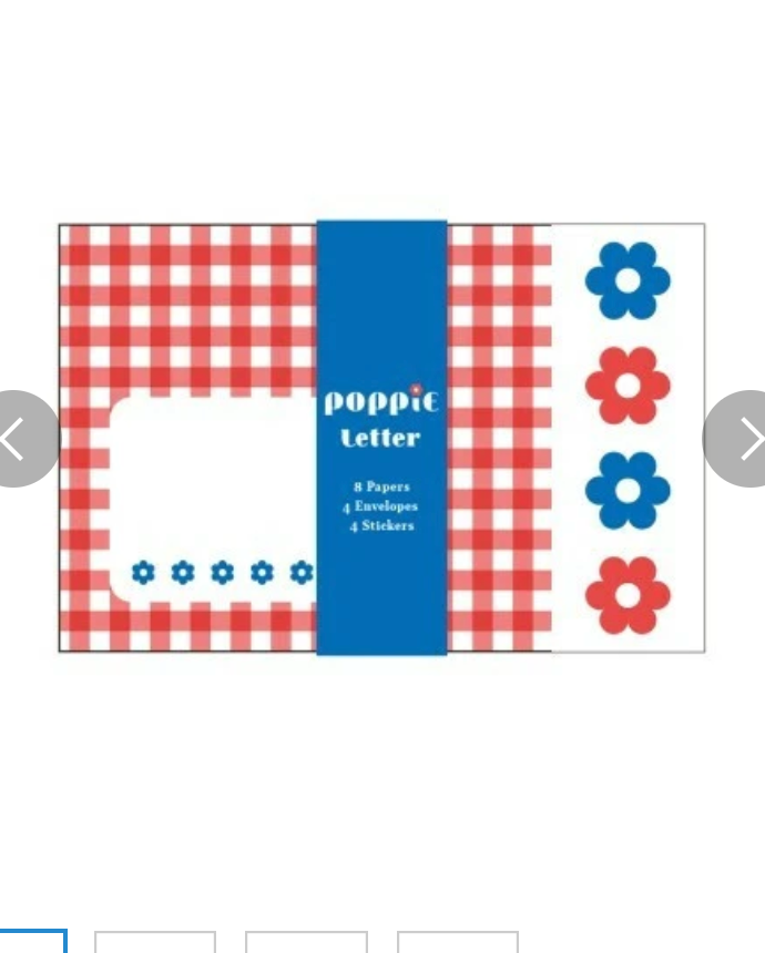 Checkered Flower Letter Set