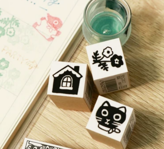 Sanby Animal Woodblock Stamp Small