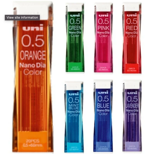 Mitsubishi Pencil Mechanical Pencil Refill 0.5mm