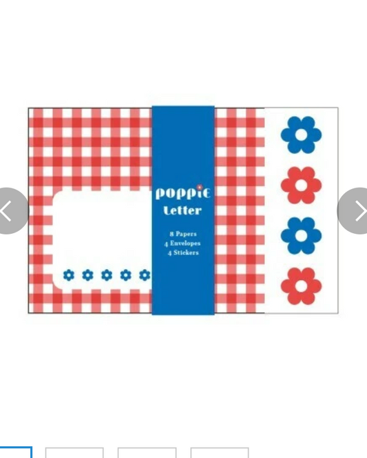 Checkered Flower Letter Set